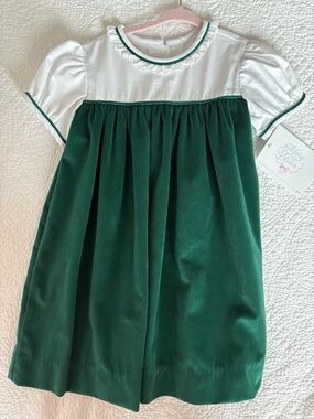 Mary & Grace green velvet dress
